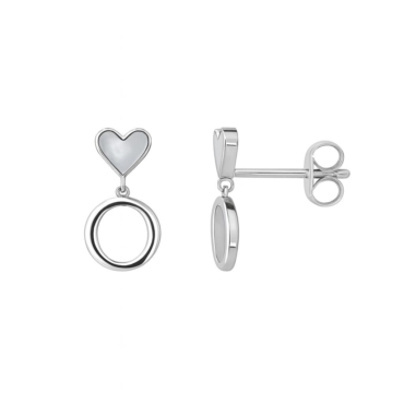 cercei inimioara argint ac 26