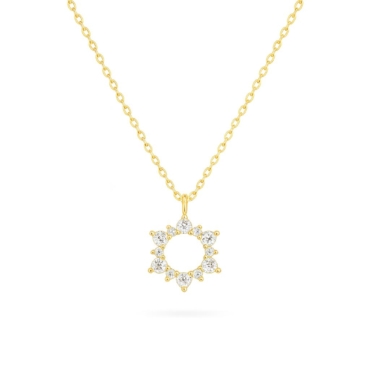 colier cu diamante aur 18k ahc2282 0.07ct, 0.23ct