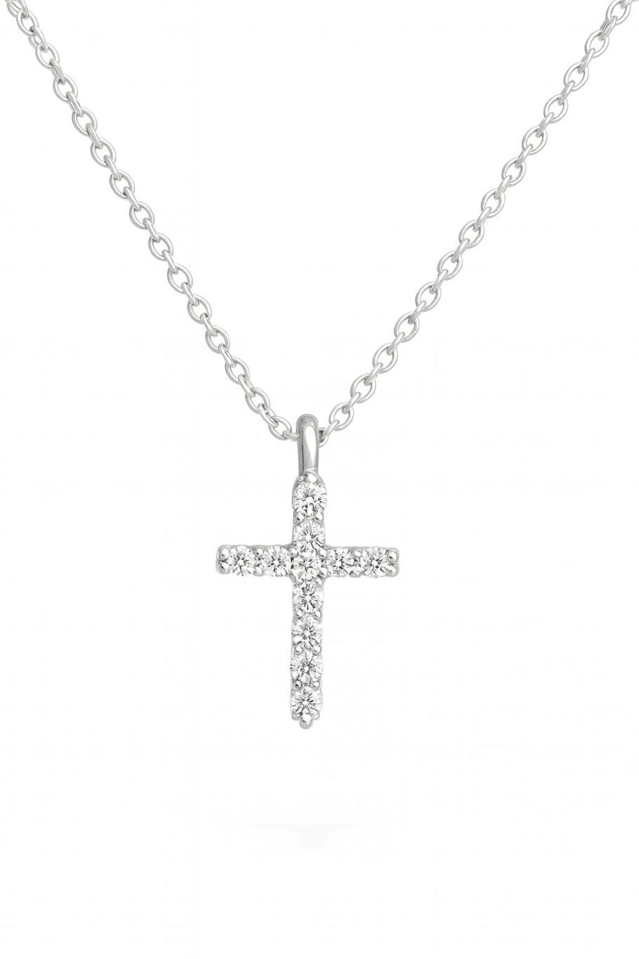 Colier Cruce Cu Diamante Aur 18K AHC1966