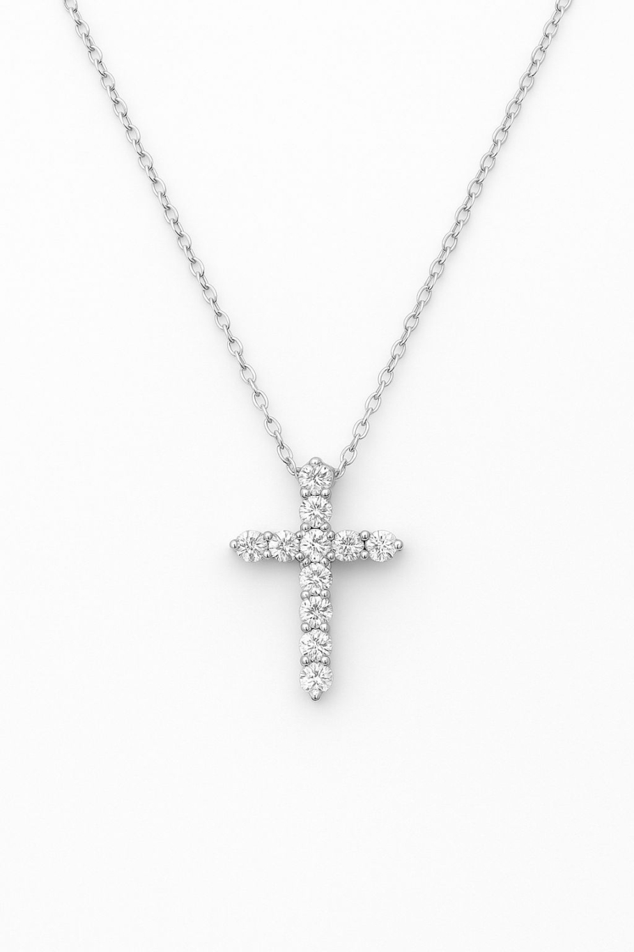 Colier Cruce Cu Diamante Aur 18K AHC2300 0.26CT