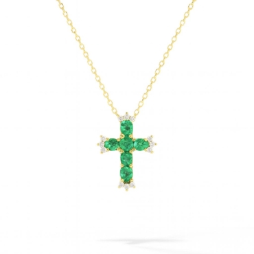 colier cu diamante aur 18k ahc2282 0.07ct, 0.23ct