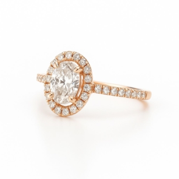 inel lacrima cu diamante aur 18k ayz6575 0.32ct, 0.19ct