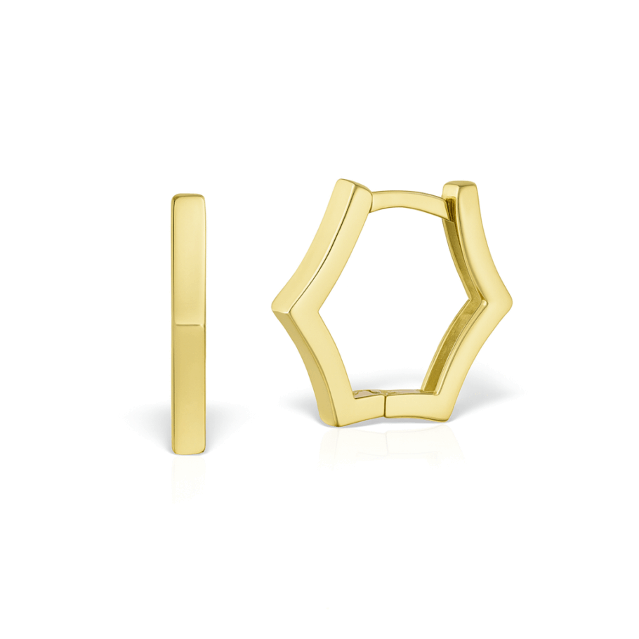 Cercei Stea Aur 14K E-15