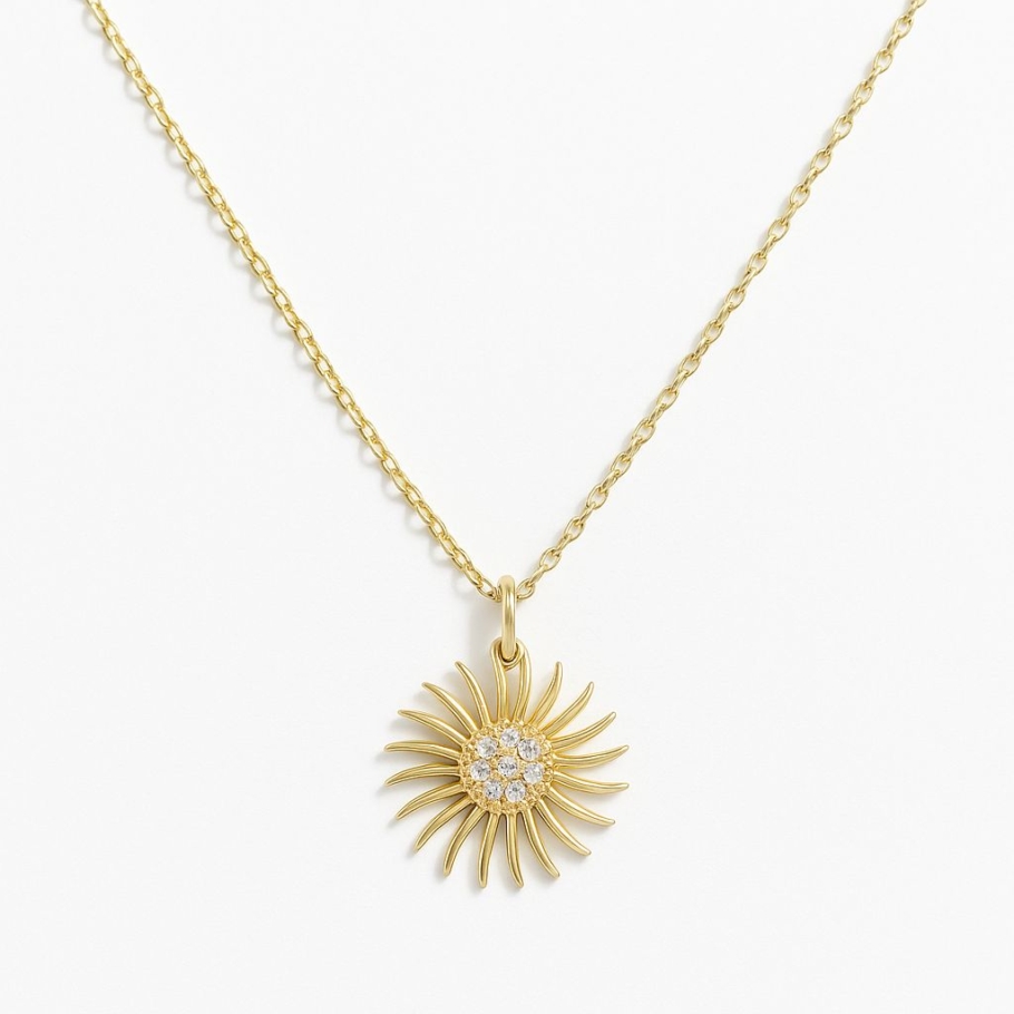 Colier Soare Aur 14K N-60