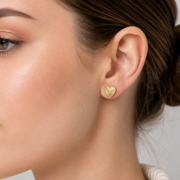 cercei inimoara aur 14k e 26