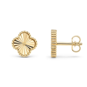 cercei trifoi aur 14k e 21