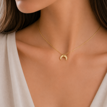 choker semiluna aur 14k n 63