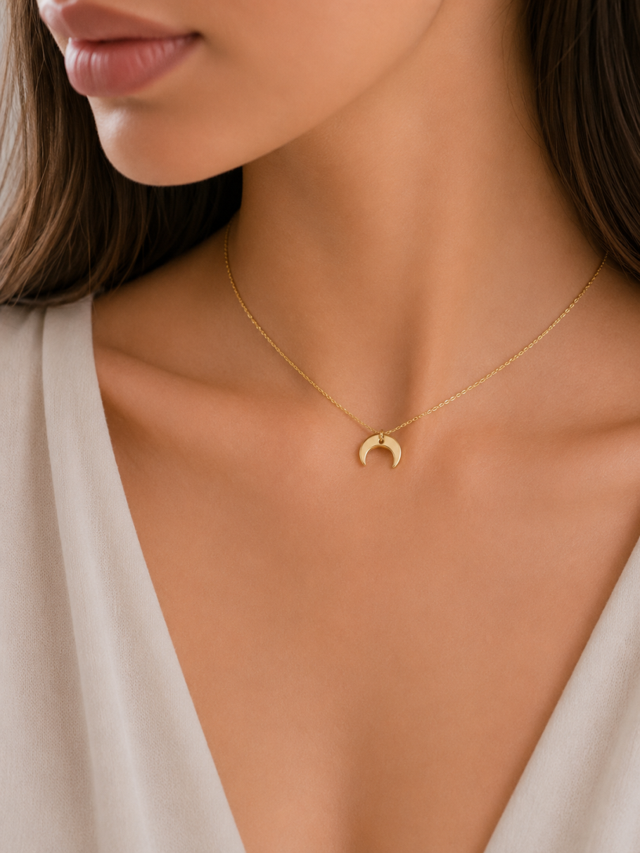 Choker Semiluna Aur 14K N-63