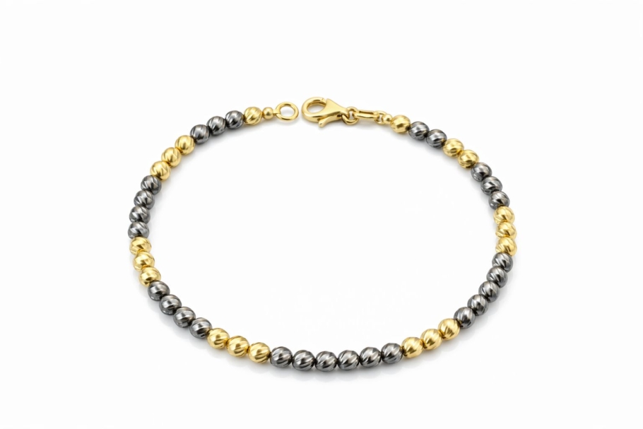 Bratara Cu Bile Aur 14K B-75