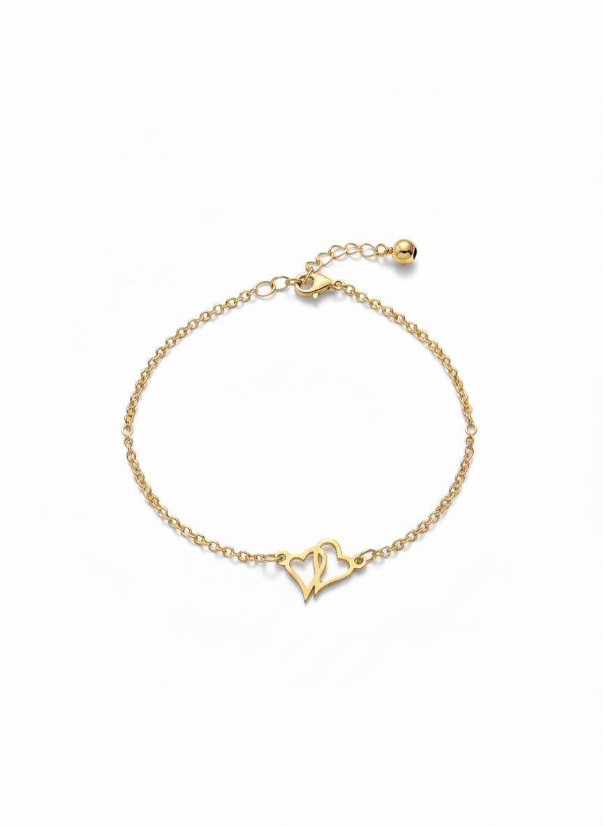 Bratara Inimioare Aur 14K B-71