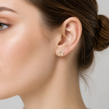 cercei stea aur 14k ccc23