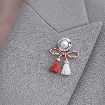 brosa cu perla argint 925 bm 24