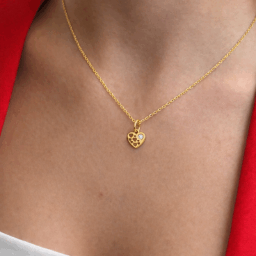 colier inimioara aur 14k n 71