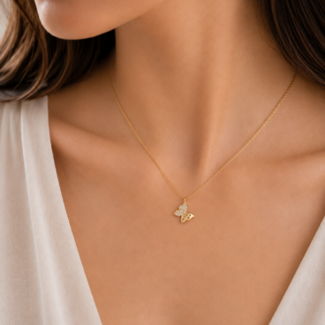 colier fluturas aur 14k n 74