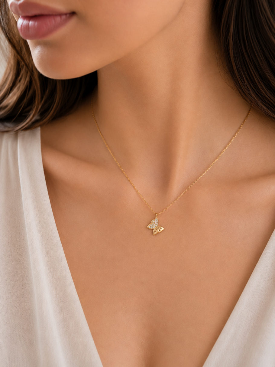 Colier Fluturas Aur 14K N-74