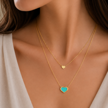 colier inimi aur 14k n 64