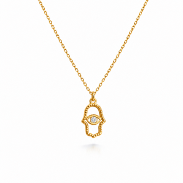 colier hamsa aur 14k n 76