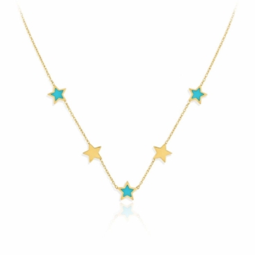 colier cu stelute aur 14k n 65