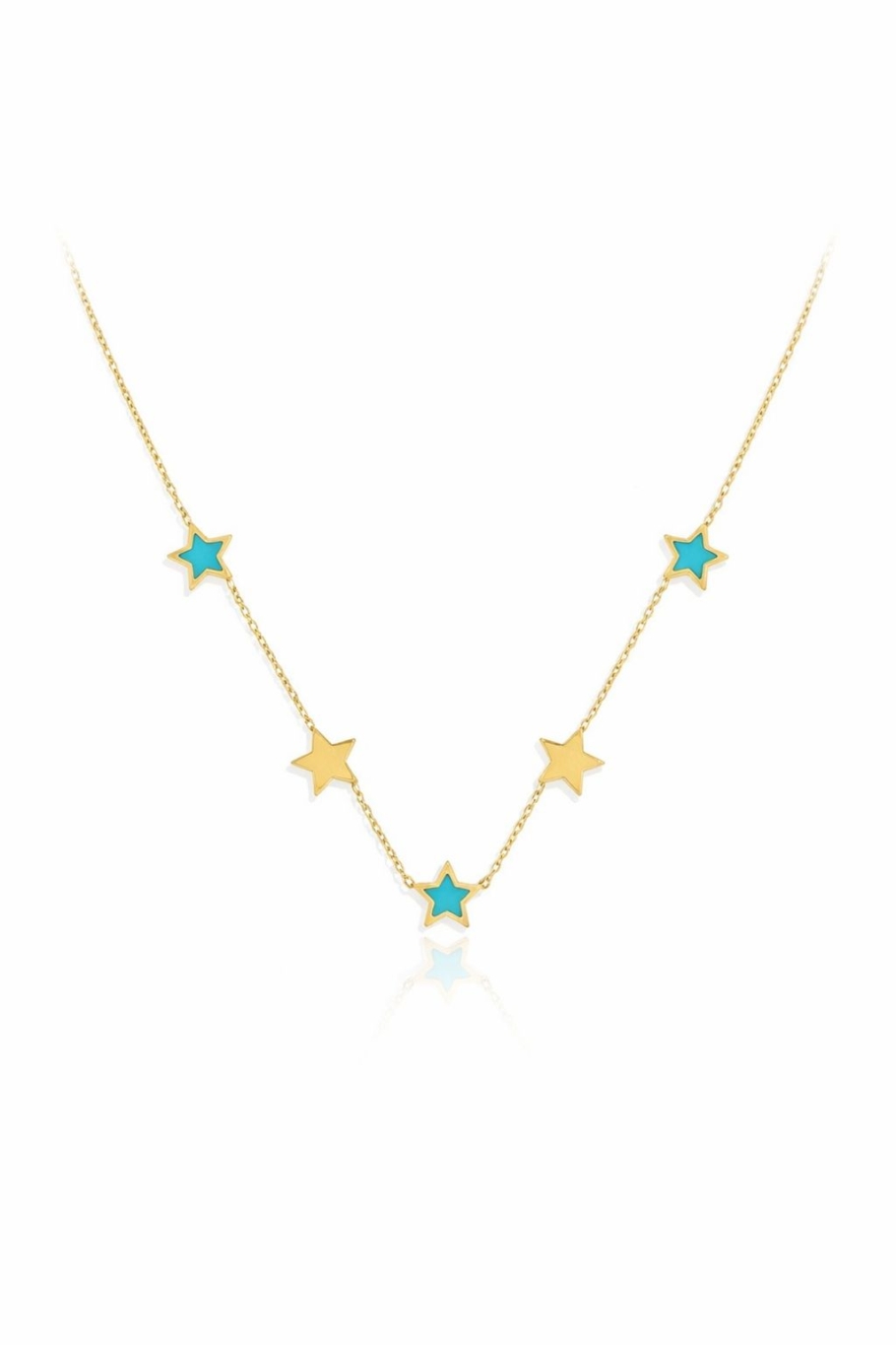 Colier cu Stelute Aur 14k N-65