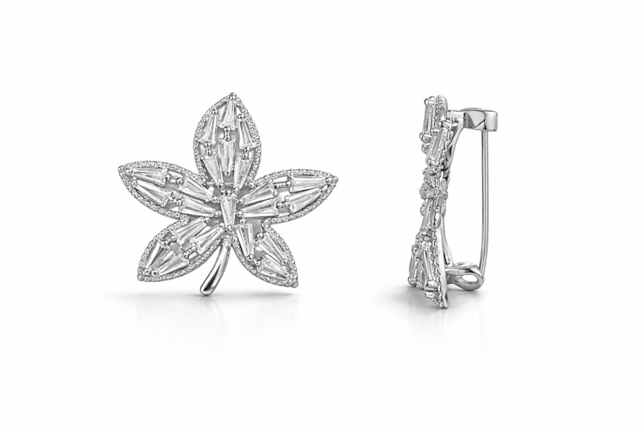 Brosa Floare Argint 925 BM-4