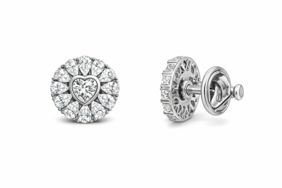 Brosa Inimioara Argint 925 BM015