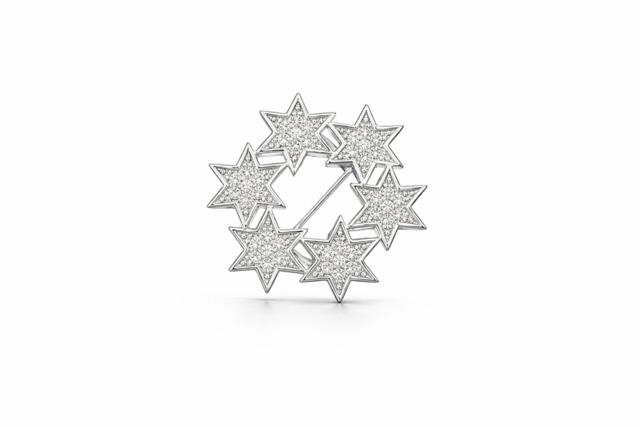 Brosa Stelute Argint 925 BM-28