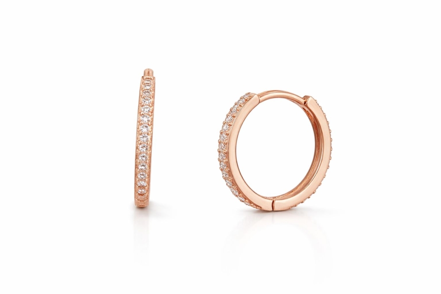 Cercei Creola Aur Roz 14K E-32