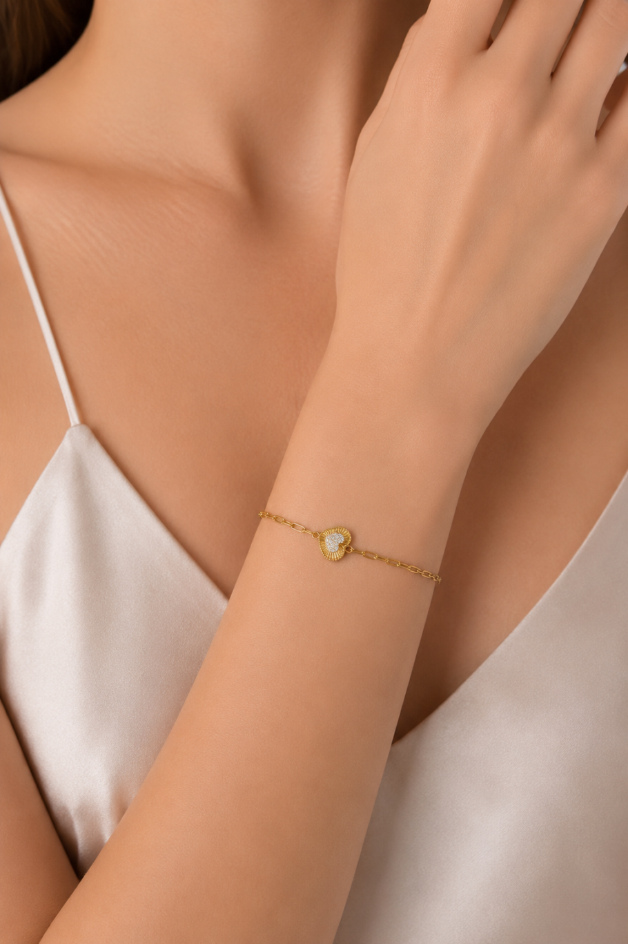 Bratara Inima Aur 14K B-84