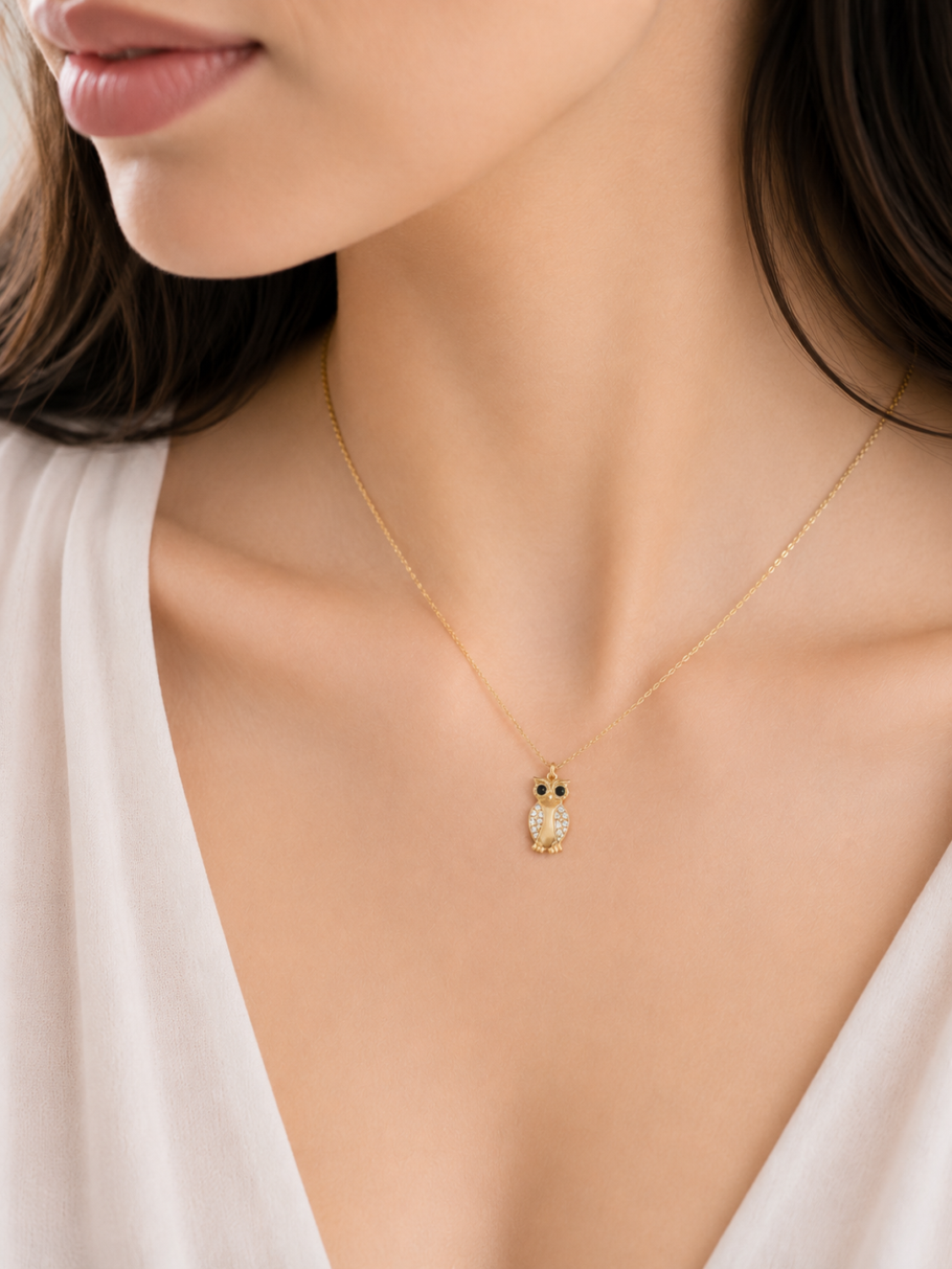 Colier Bufnita Aur 14K N-83