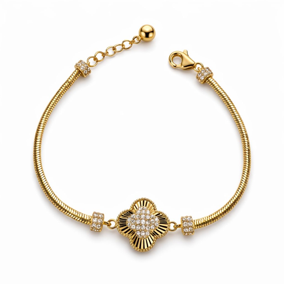 Bratara Trifoi Aur 14K B-81