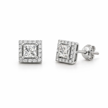 cercei cu diamate aur alb18k akp6470 0.61ct, 0.12ct