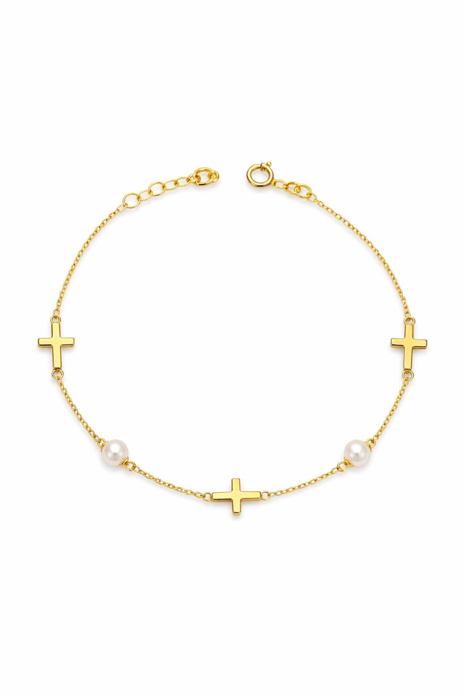 Bratara Cruciulite Aur 14k B-90