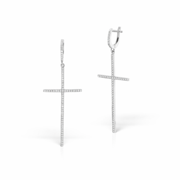 cercei cruce aur 14k ccc48