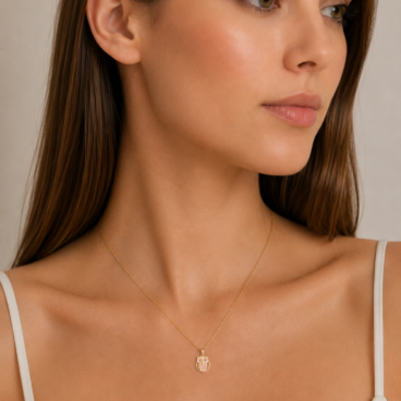 colier bufnita aur 14k n 93