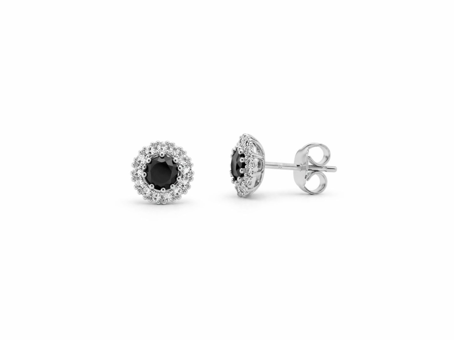 Cercei Cu Diamante Aur 18K AST9493 0.36CT 0.26CT