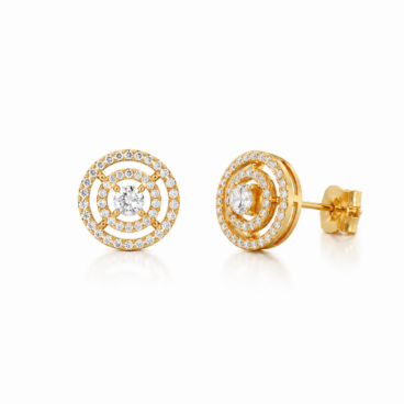cercei cu diamante aur 18k akp4982 0.42ct, 0.31ct