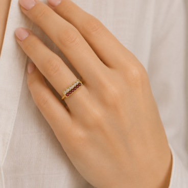 inel aur 14k i 84