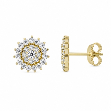 cercei cu diamante aur 18k akp5610 0.12ct, 1.22ct