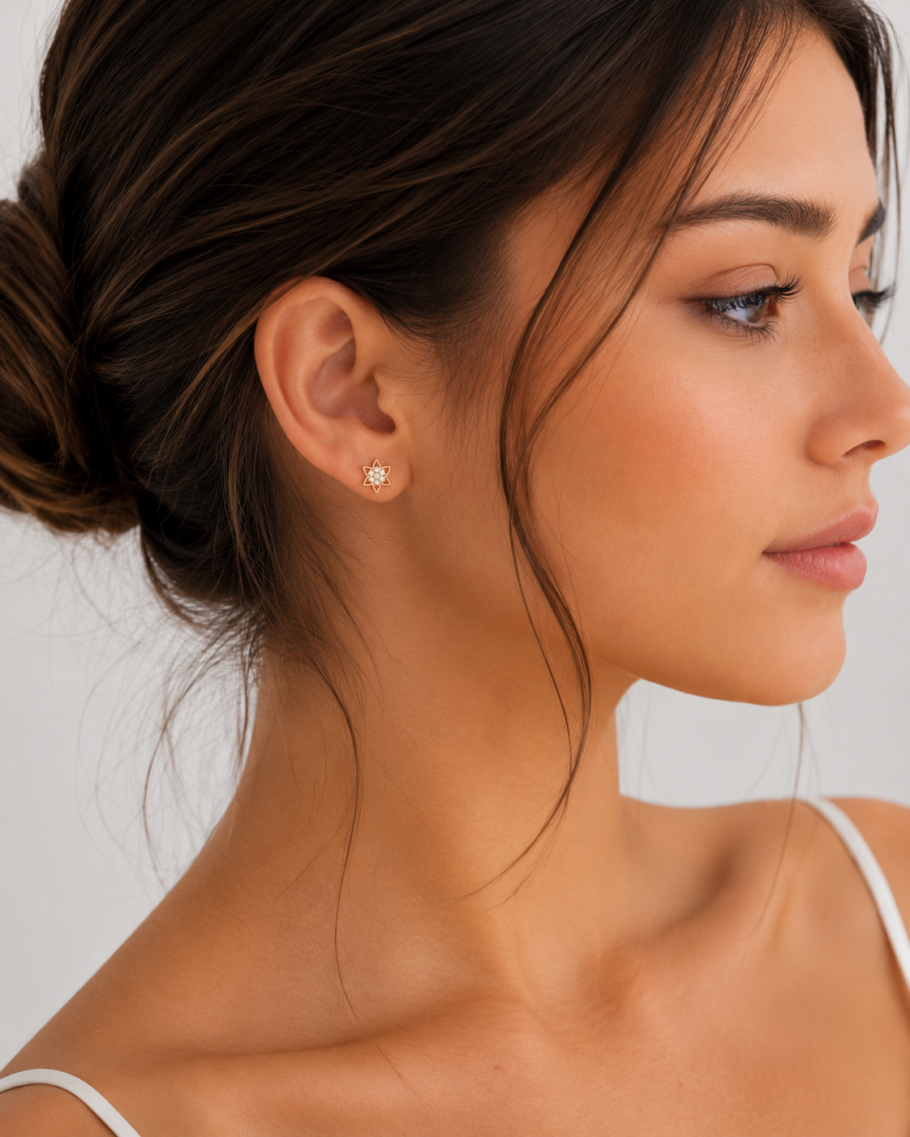 Cercei Floricica Aur 14K C-13