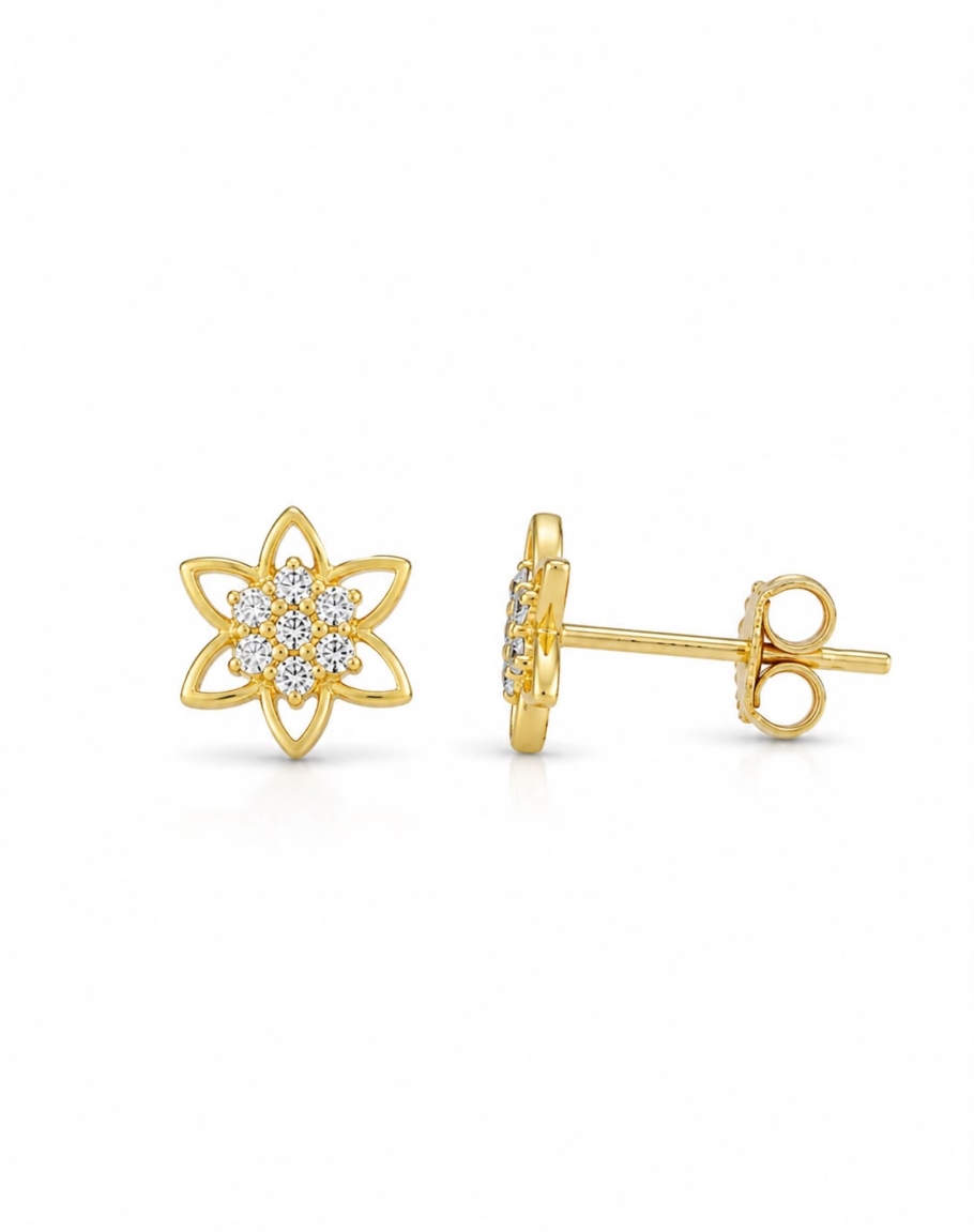Cercei Floricica Aur 14K C-13