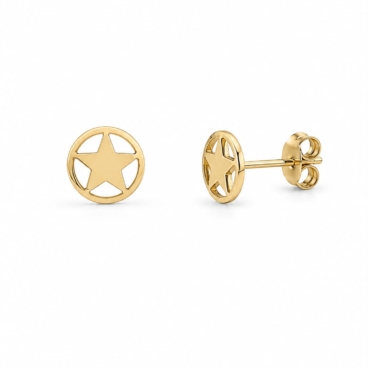 cercei stea aur 14k c 18