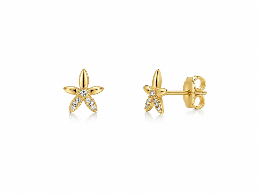Cercei Floare 14K C-41
