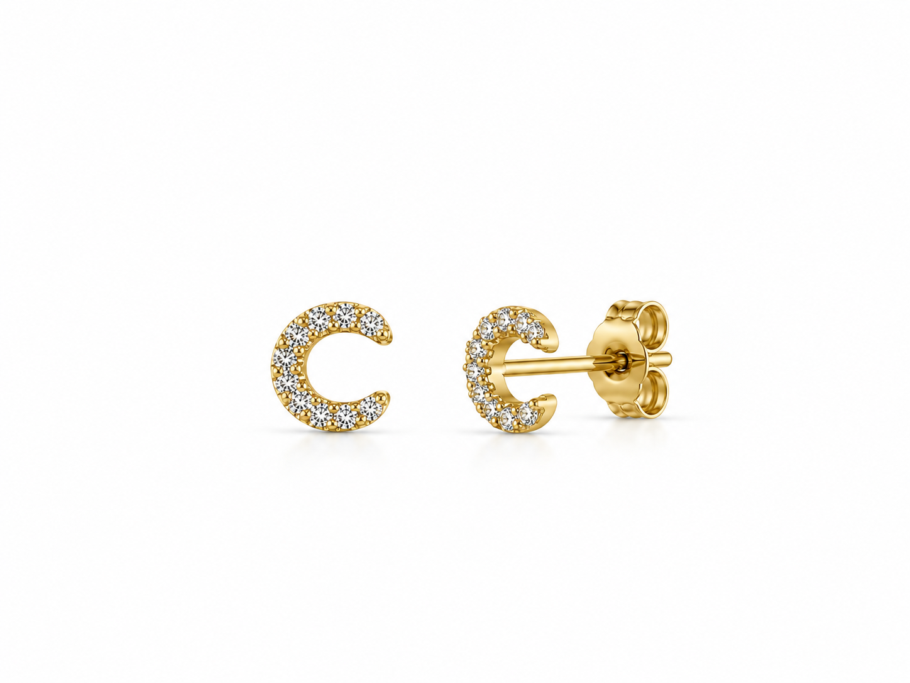 Cercei Semiluna Aur 14K CC-12