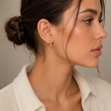cercei cu perle aur 14k cc 18
