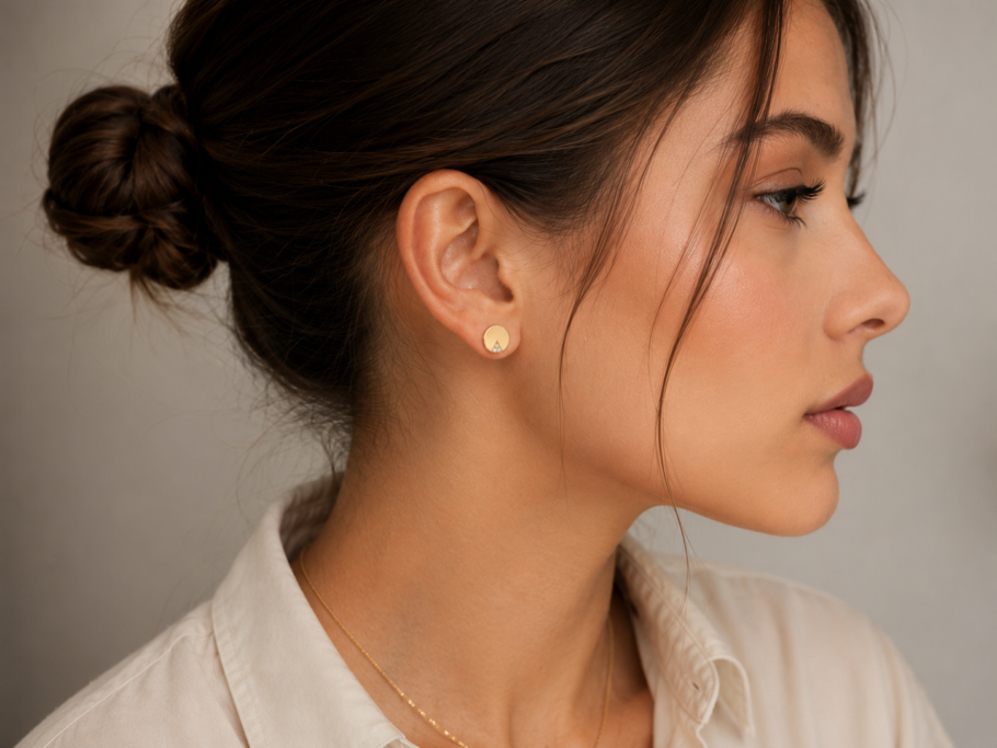 Cercei Floare Aur 14K CC-21