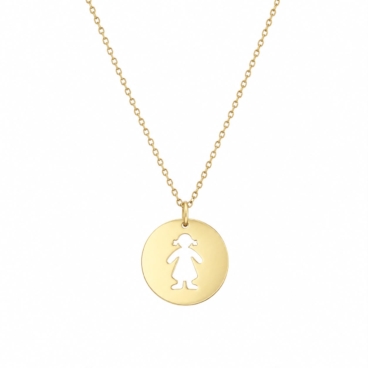 colier cu fetita aur 14k nn 69