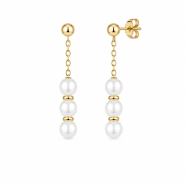 cercei lacat aur 14k cc 16