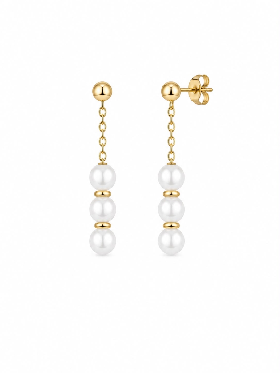 Cercei Cu Perle Aur 14K CC-17