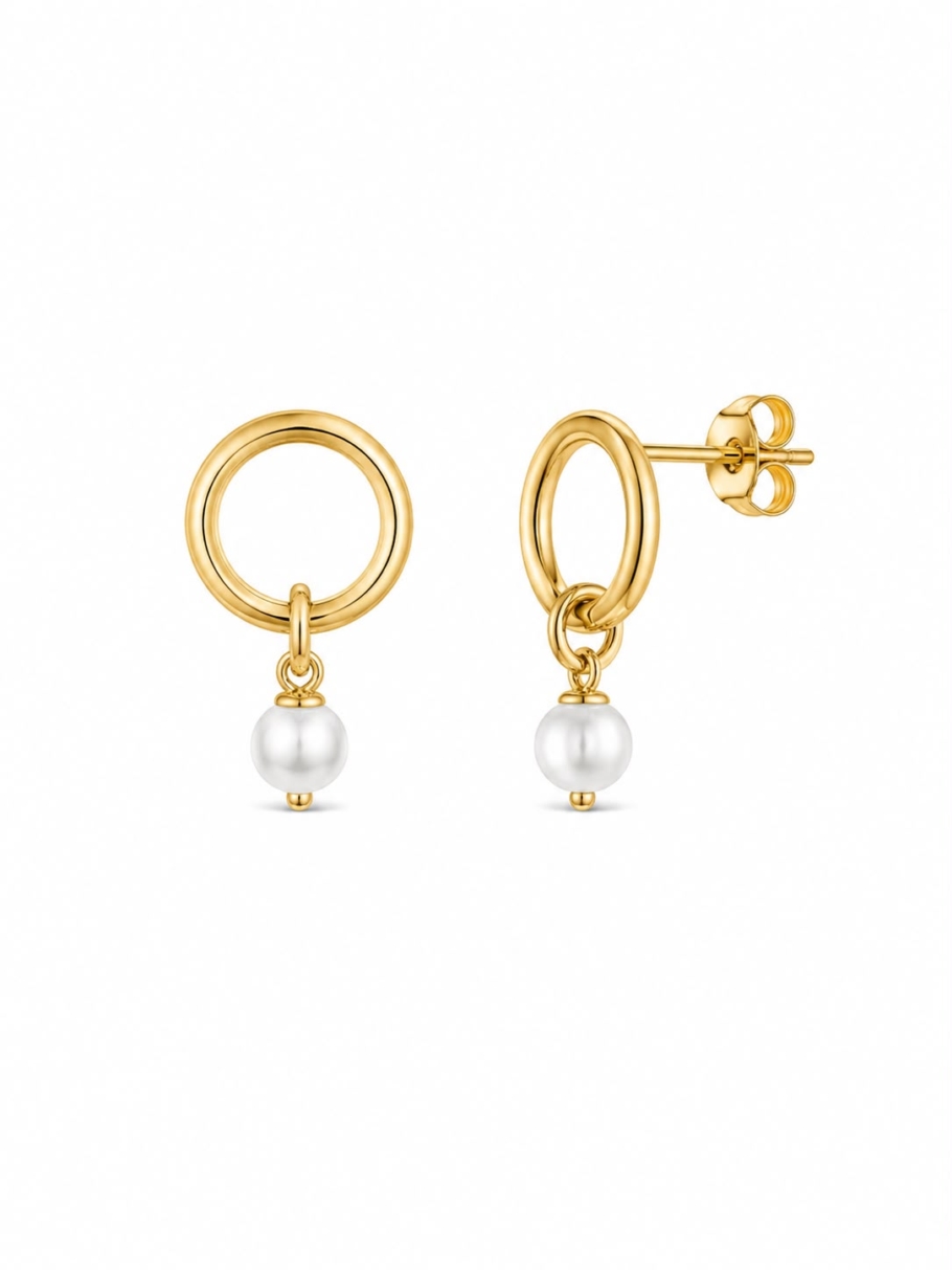 Cercei Cu Perle Aur 14K CC-18