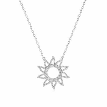 colier floare argint 925 an 38 (copiază)